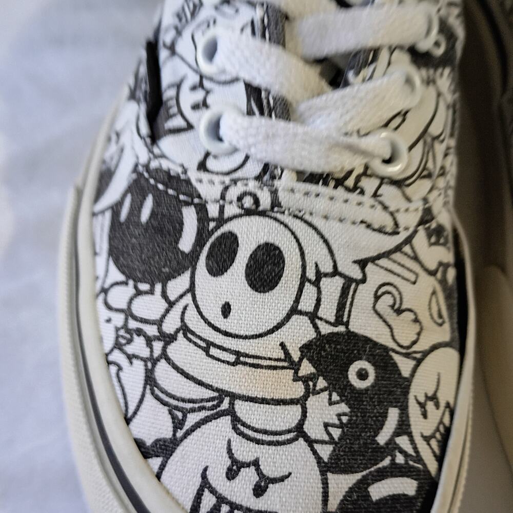 Vans Nintendo Super Mario Bros Villains Game Over Sneakers W7 M5.5 Canvas Skate - Picture 12 of 15